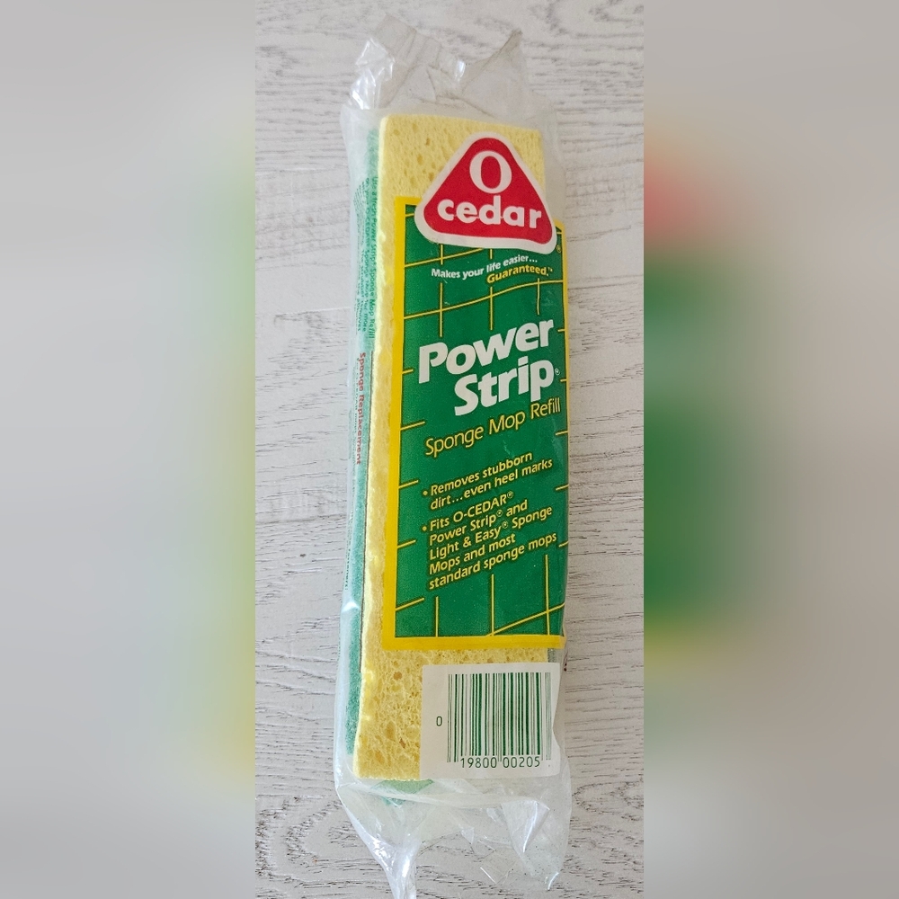 Vintage New Old Stock O-Cedar POWER STRIP Sponge Mop Refill New Old Stock - Picture 1 of 5